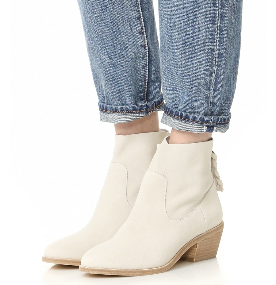 *SOLD* Joie Adria Slouchy Latte Booties Sz 6.5 - Picture 1 of 7